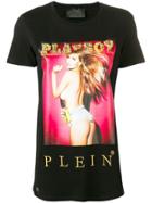 Philipp Plein X Playboy Crystal Logo T-shirt - Black