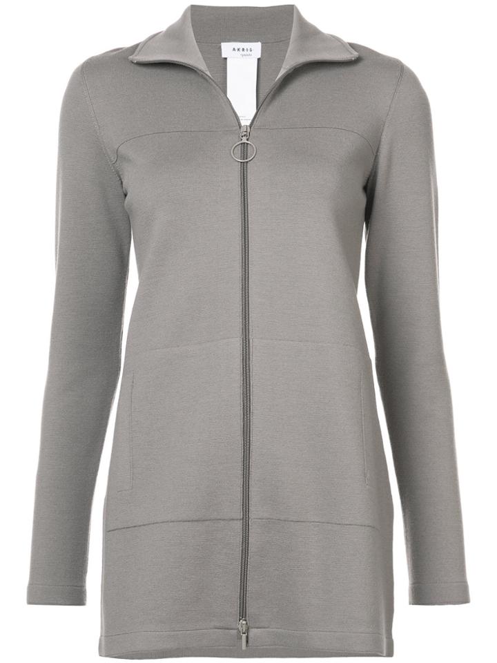 Akris Punto Long Zipped Jumper - Nude & Neutrals