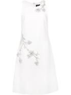 Marchesa Notte Embellished Detail Dress - White