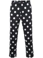 Guild Prime Polka Dot Cropped Trousers, Men's, Size: 2, Black, Cotton