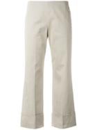 Fay - Cropped Pants - Women - Cotton/spandex/elastane - 38, Women's, Nude/neutrals, Cotton/spandex/elastane