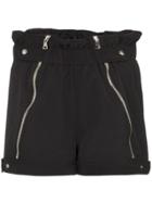 Rta Louie Zip-detail Shorts - Black