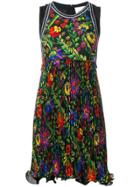 3.1 Phillip Lim Floral Pleated Detail Dress - Black
