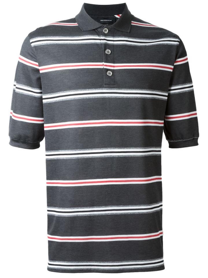 Kris Van Assche Striped Polo Shirt