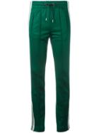 Dondup - Side Stripe Track Pants - Women - Cotton/polyester - 44, Green, Cotton/polyester