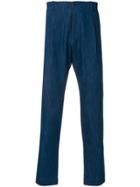 Nine In The Morning Denim Style Classic Trousers - Blue