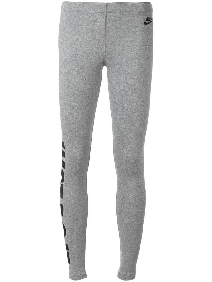 Nike Branded Leggings, Women's, Size: Xs, Grey