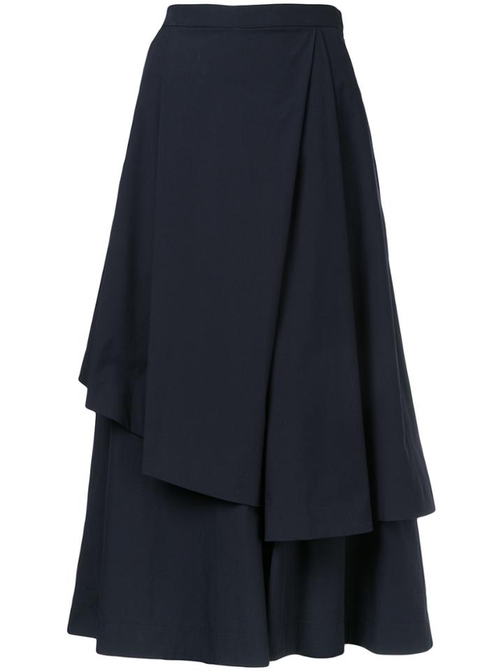 Enföld Layered Midi Skirt - Blue