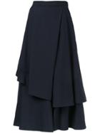 Enföld Layered Midi Skirt - Blue
