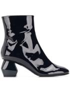 Emporio Armani Geometric Heel Ankle Boots - Blue