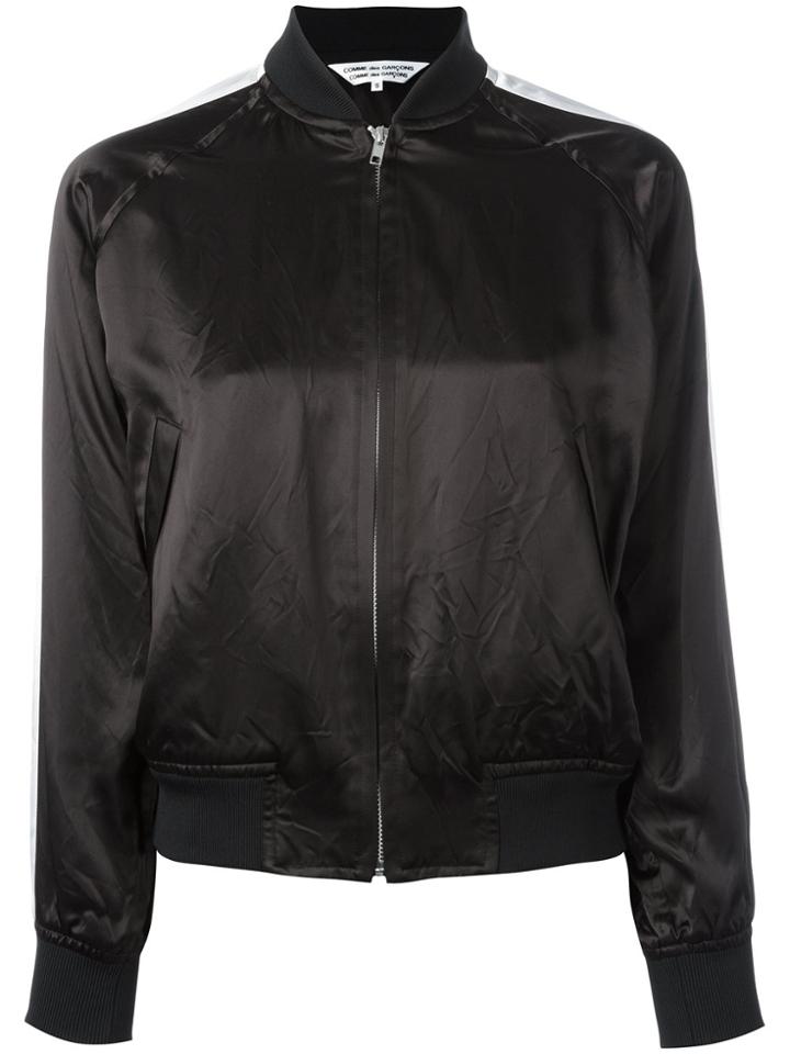 Comme Des Garçons Comme Des Garçons Sleeve Stripe Bomber Jacket -