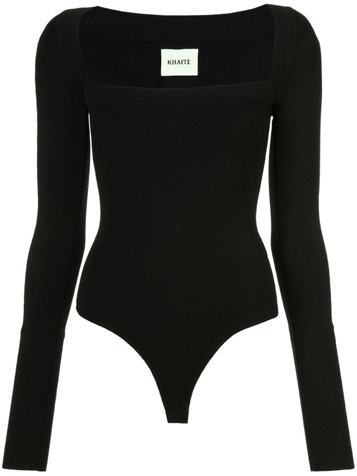 Khaite Square Neck Jumper - Black