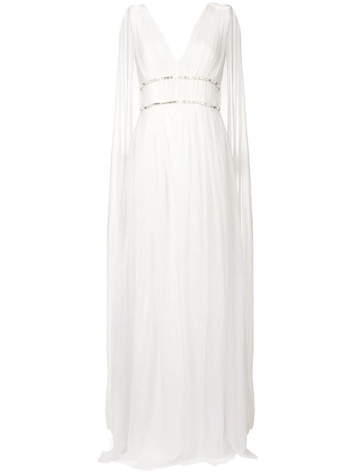 Alberta Ferretti Embellished Gown - White