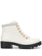 Tosca Blu Lace-up Trek Boots - White