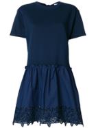 P.a.r.o.s.h. Star-embellished Mini Dress - Blue