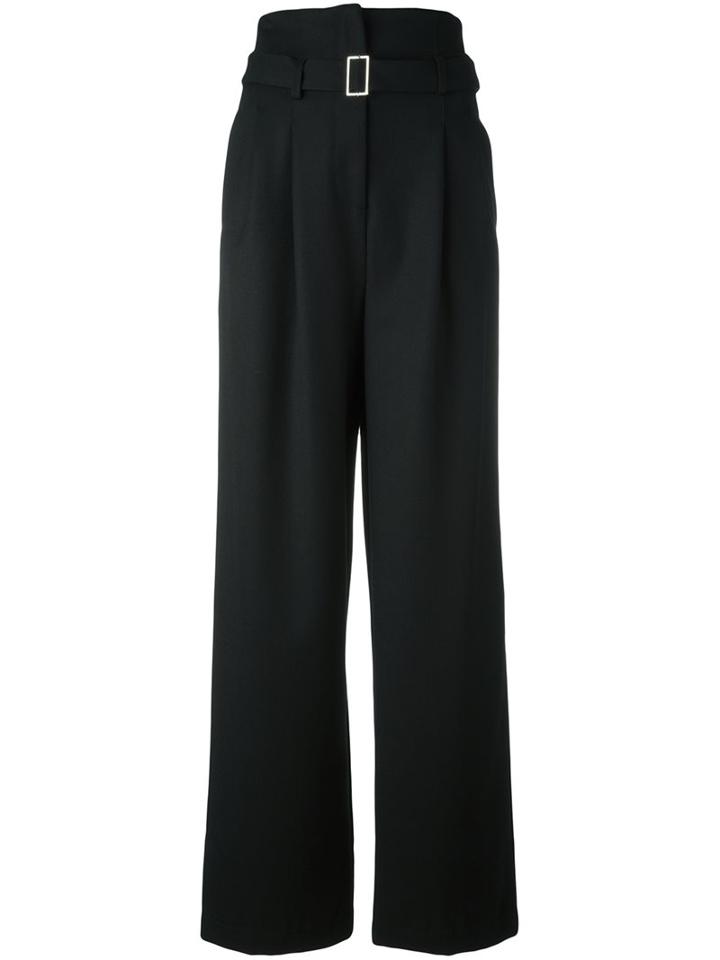 Erika Cavallini 'margaux' Trousers, Women's, Size: 40, Black, Polyester/acetate/virgin Wool
