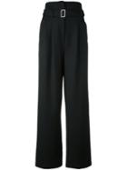 Erika Cavallini 'margaux' Trousers, Women's, Size: 40, Black, Polyester/acetate/virgin Wool