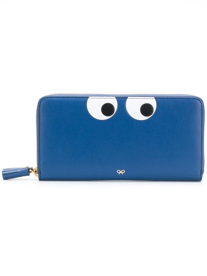 Anya Hindmarch Eyes Continental Wallet - Blue