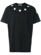 Givenchy Columbian-fit Star Appliqué T-shirt, Men's, Size: Xxs, Black, Cotton/polyester/acrylic/wool