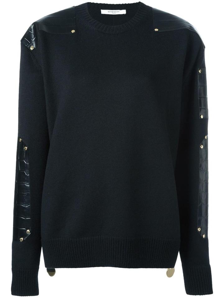 Givenchy Contrast Panel Jumper - Black