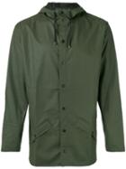 Rains - Hooded Rain Jacket - Men - Polyester/polyurethane - L, Green, Polyester/polyurethane