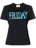 Alberta Ferretti Friday Print T-shirt - Black