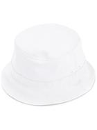 Thom Browne - Panelled Hat - Women - Cotton - S, White, Cotton