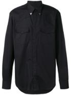 Roberto Cavalli Fringed Detail Shirt - Black