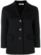 Jil Sander Flap Pockets Blazer, Women's, Size: 38, Black, Silk/cupro/cashmere