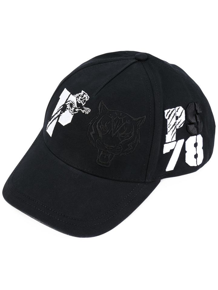 Philipp Plein - Embroidered Cap - Men - Cotton/polyester - One Size, Black, Cotton/polyester