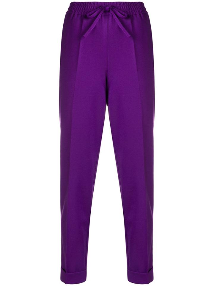 P.a.r.o.s.h. Cropped Trousers - Purple