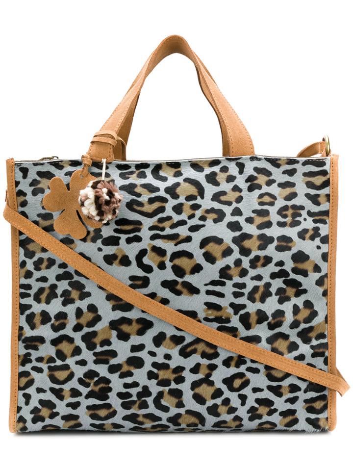 Danielapi Mixed-print Tote - Blue