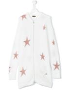 Roberto Cavalli Kids - Star Cardigan - Kids - Polyamide/polyester - 14 Yrs, White