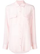 Equipment Double Chest Pocket Shirt - Pink