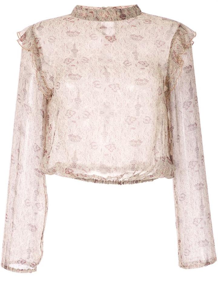 Sir. Anya Ruffle Top - Brown