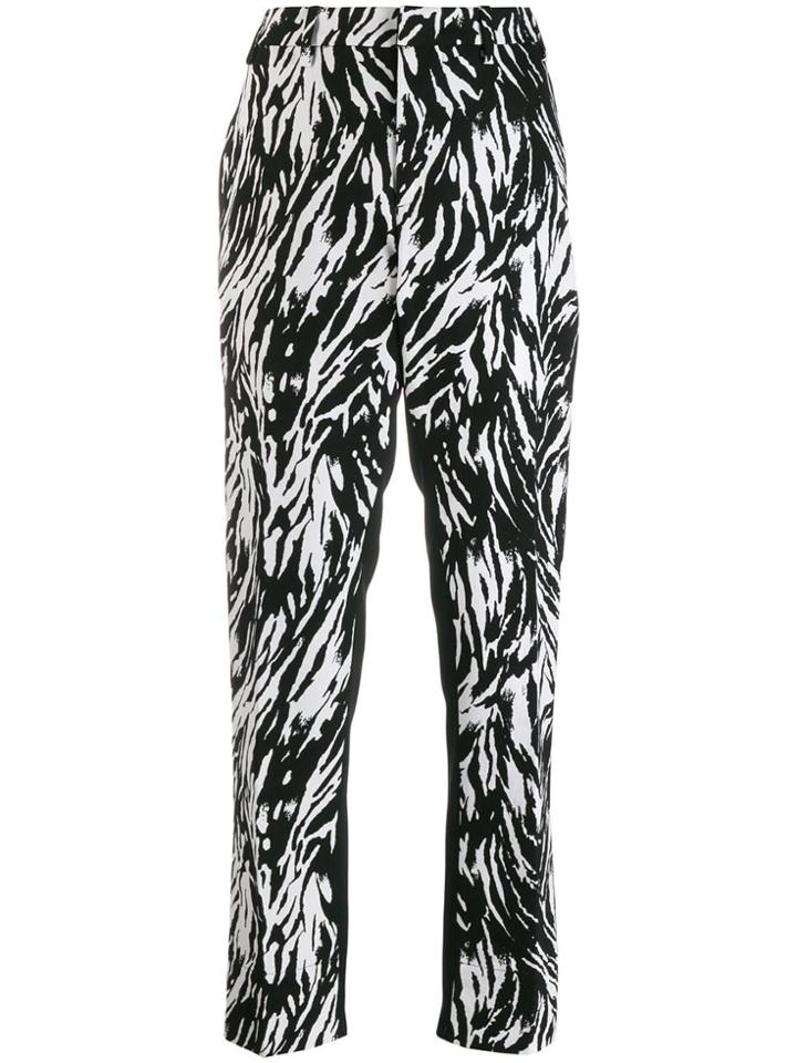 Nº21 Block Print Tailored Trousers - Black