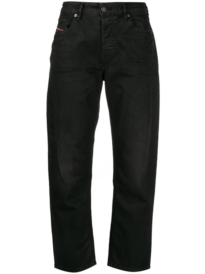 Diesel Flared High Rise Jeans - Black