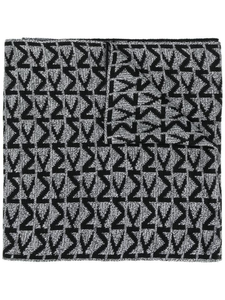 Michael Kors Monogram Print Scarf - Grey