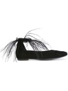 Ann Demeulemeester Camoscio Ballerina Shoes - Black