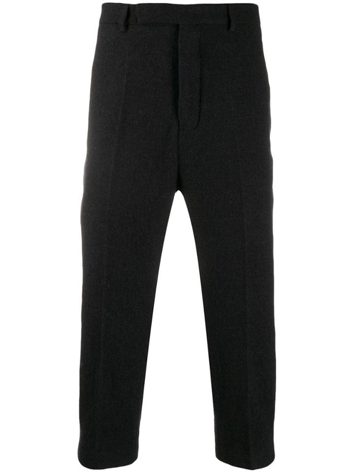 Rick Owens Slim-fit Cropped Trousers - Grey