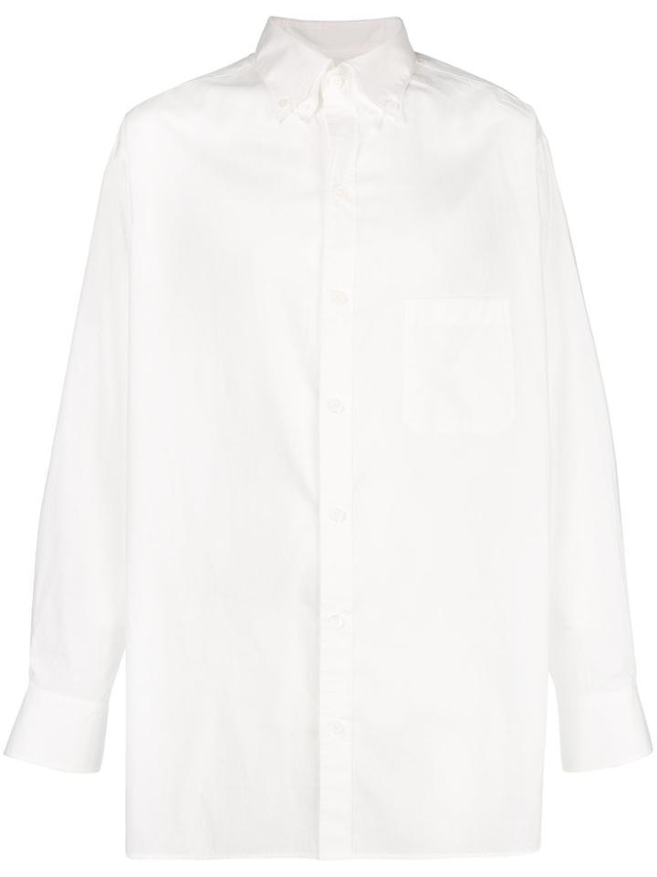 Yohji Yamamoto Classic Long-sleeve Shirt - White