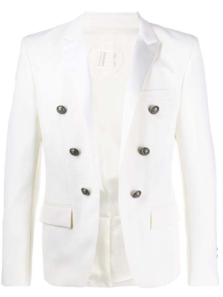 Balmain Open-front Blazer - White