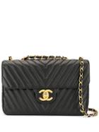Chanel Pre-owned V-stitch Shoulder Bag - Black