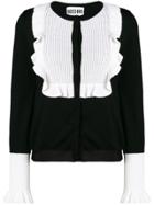 Moschino Ruffled Bib Cardigan - Black