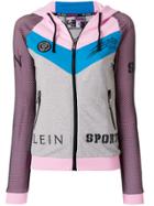 Plein Sport Off The Lip Zipped Hoodie - Grey