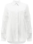 Oscar De La Renta Embroidered Details Shirt - White