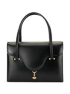 Hermès Pre-owned Charm Detail Structured Tote - Black