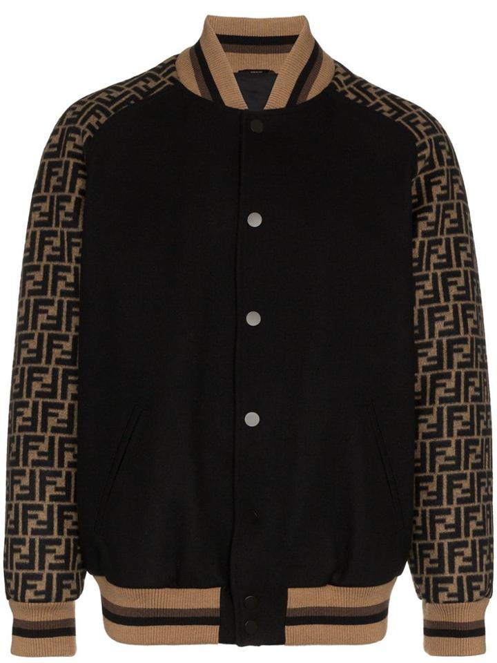 Fendi Fndi Logo Slve Bmbr Blk Brwn - Black