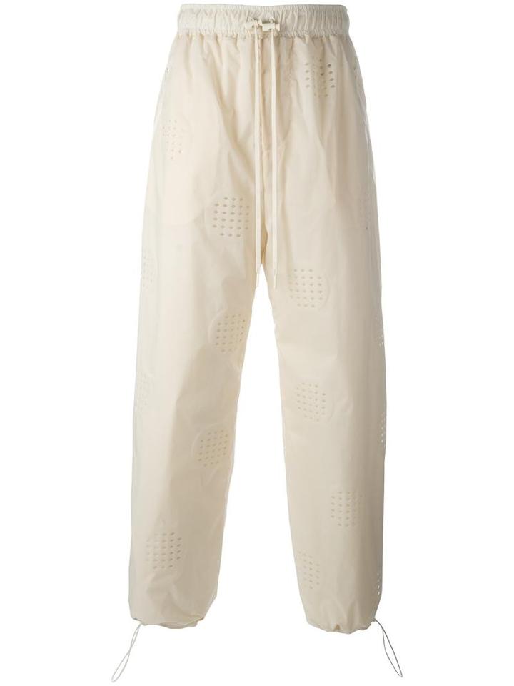 Craig Green Punch Hole Track Pants, Adult Unisex, Size: Small, Nude/neutrals, Nylon