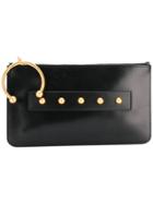 Red Valentino Piercing Detail Clutch - Black